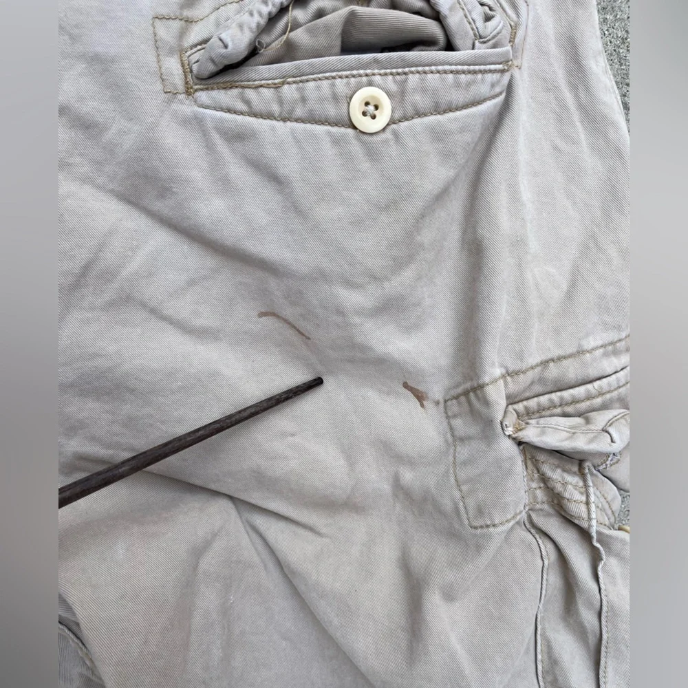 Men's‎ Vintage Polo Ralph Lauren Shorts Beige Cargo 38 Preppy Casual Beach TIKI